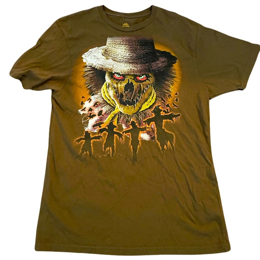 Haunted Scarecrow Zombie Halloween T-Shirt: Medium: Jeepers Creepers: Horror